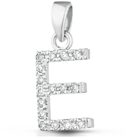 Pendentif Lucciole Gioielli Femme Alfabeto in Or blanc Diamante 0.07 Ct LETTE-L - LETTE-L